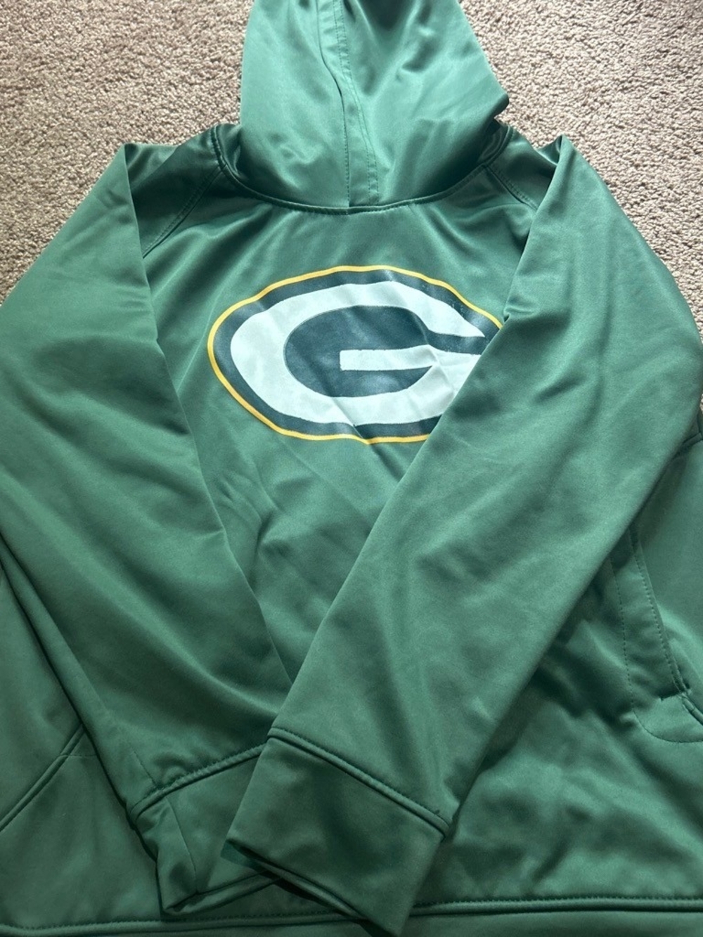 NFL Green Bay Packers Pullover Hoodie Boys Lg